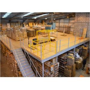 Double Deep Pallet Rack Mezzanine Systems , Heavy Duty Narrow Mezzanine Floor System