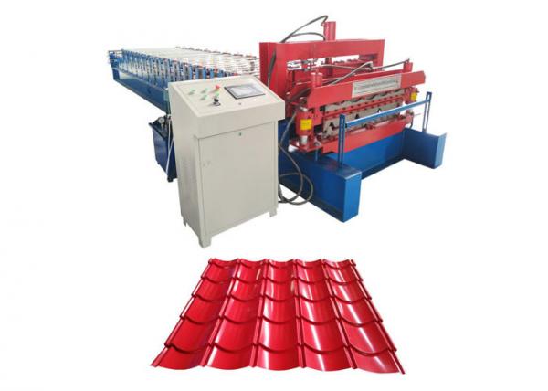 Rib Roof / Corrugated Steel Panel Roll Forming Machine With Hydraulic Driving