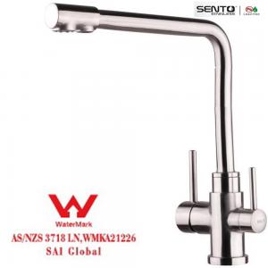 304 stainless steel Faucet Europ SUS316 Material Single Handle Tap Water Filter Tap Satin Mixer Brush Finish