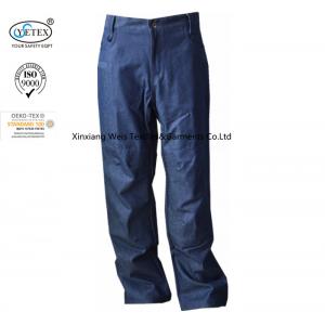 China Arc Flash Protective Men's Fr Cargo Work Pants / Fireproof Trousers Denim Dungaree supplier