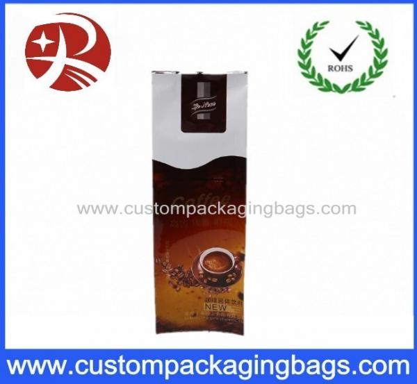 500ml Plastic Coffee Packaging Bags For Powder , Resealable Stand Up Pouches