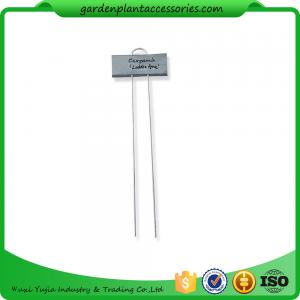 China Metal Flower Garden Plant Markers /  Labels Silver Color Zinc Coated supplier