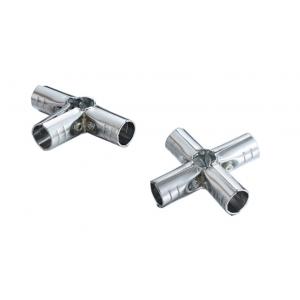 China Cold Roll Stamping Metal Pipe Connectors , 2.3mm Thickness Nickel Metal Pipe Joints supplier