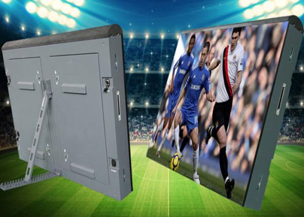 Pantalla de visualización LED del perímetro del estadio deportivo de fundición a presión con función de video / texto / imagen y chip Epistar