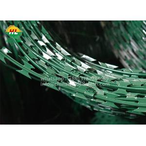 300mm Concertina Barbed Wire , HUILONG 2.8mm Barbed Wire And Razor Wire