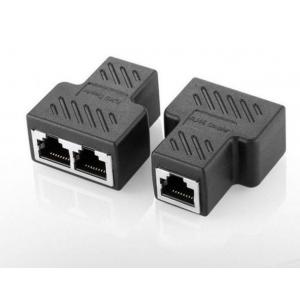 China 8P8C Three Way 1 To 2 RJ45 Ethernet Splitter Connector wholesale