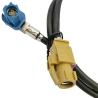 China Right Angle HSD LVDS Cable Wiring Harness Code C To K Female Connector wholesale
