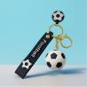 China Custom-Made PVC Soft Rubber Keychains Three-Dimensional Baseball Basketball Football Pendants Spherical Keychains Pendants wholesale