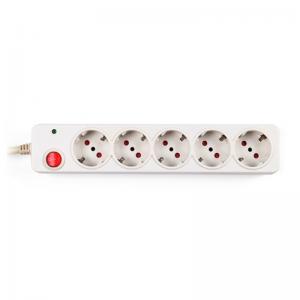 5 outlet Germany Type Extension Socket, With Surge Protector