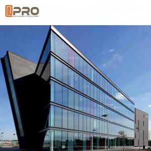 China Heat Insulation Facade Glass Curtain Wall For Commercial Building Spider Curtain Wall Glass supplier