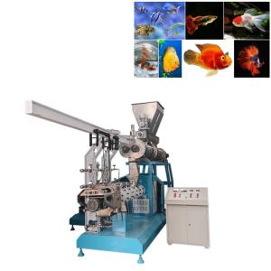 China 2000kg/H Floating Fish Feed Production Line Double Screw Floating Fish Feed Machine on sale