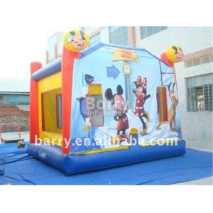 Kids Party Inflatable Bouncer Mickey Mouse Indoor Bounce House With Blower
