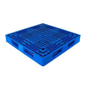 4-Way Entry Type Heavy Duty Plastic Pallet for 1-Tone Dynamic Load in Warehouse Storage