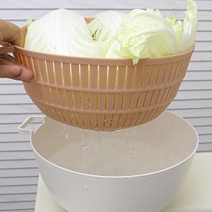 Drain Bowl Plastic Kitchen Sink Strainer Basket With Handle Base