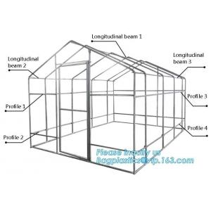 hdpe woven greenhouse film, plastic roof transparent cover for green house,Good services hot galvanized structure big wa