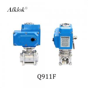 DN50 Stainless steel actuator valve flow control electric ball valve