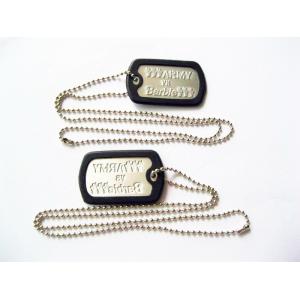 Fashionable Metal Dog Tags , Personalized Engraved Dog Tags For People