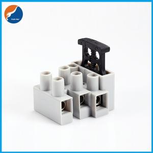 China 3 Poles Feed Through Terminal Blocks 5x20 Fuse Terminal Block For Lighting Lamp supplier