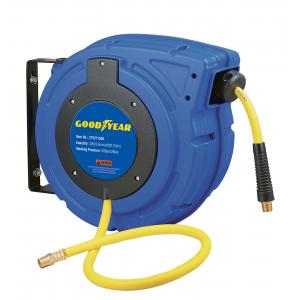 China Plastic Retractable Goodyear Hose Reel / Air Compressor Hose Reel With 3/8''X50' Hose supplier