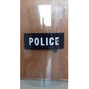 Transparent Polycarbonate Police Riot Shield 4.0mm Thickness