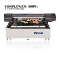 China 1440dpi Digital Textile Flatbed Printer , Fabrics Flatbed Digital Printing Machine 1100 mm × 1400 mm on sale