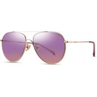 China Pilot Women Sunglasses Metal Frames Pink Mirror Lens Color on sale