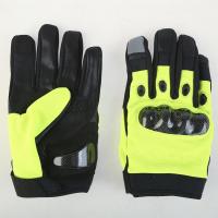 China High Visibility Waterproof Riding Gloves 100% Polyester Plain Dyed Pattern on sale