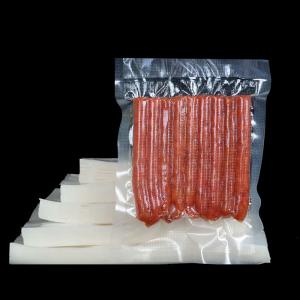 China Sous Vide Vacuum Bags Embossed PE Plastic Vacuum Food Bags For Frozen Meat wholesale