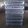China Heavy Duty Collapsible Wire Mesh Cages Foldable Structure With Caster Wheels wholesale