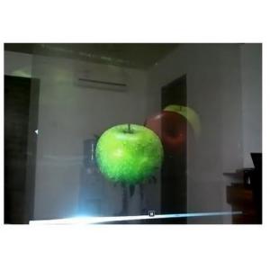 Clear Transparent Front Projection Film , Sticky 3D Holographic Projection Film For Live Events