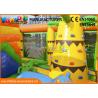 China durable Inflatable Amusement Park Climbing Wall Jungle Bouncer With Slide 6.8 * 7.2 m wholesale