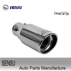 China Gloss Polishing Slant Cut Exhaust Tail Tips Truck Tailpipe Tips SS201 SS304 supplier