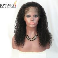 Cheap kinky curly human hair wigs brazilian hair lace front wig with baby hair