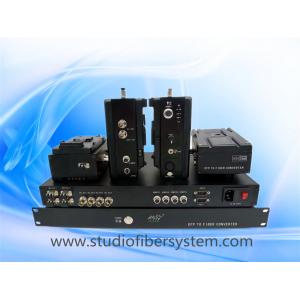 4 Camcorders to 1 basestation studio camera mountable Fiber Optic System