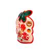 Custom Orange Persimmon Shape Printed Zip Lock Stand Up Bags with Clear Window and Bottom for Packaging Kids Snacks