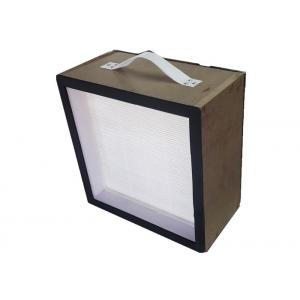 China Mini Pleated HV Glass Fiber ULPA Panel Air Filter Air Purifier With MDF Frame supplier