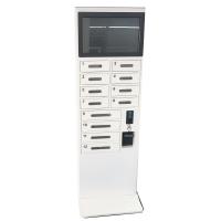 China Quick Charger Public Cell Phone Charging Stations , White Mobile Phone Charging Kiosk on sale