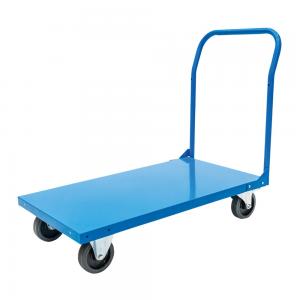 OEM Heavy Duty Platform Trolley 500kg Flatbed Push Cart Single Handle