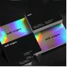 Custom Printed Paper Silver Foil Holographic Business Cards