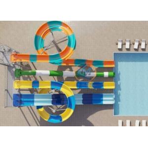 Durable Fiberglass Pool Slide Combined 400cbm/Hour Water Flow For Resort Villa Backyard