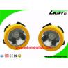 China 4000 Lux LED Mining Cap Lamp , Engineer Plastic Material Coal Mining Lights wholesale
