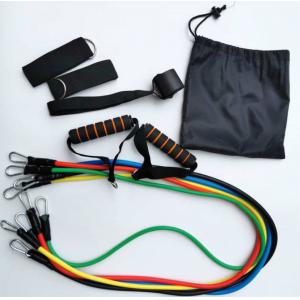 Exercise Resistance Bands Set With Handles，Ankle Straps, Door Anchor Attachment, Carry Bag