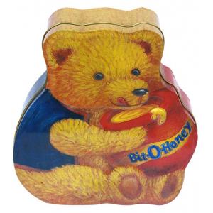 China Custom Tin Candy Containers , Bear-Shaped Candy Packaging Box supplier