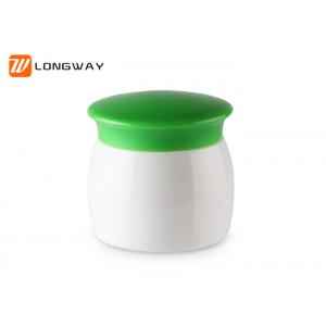 China Plastic PP Ointment Jar Cream Jar 15g 20g 30g White bottle with Green Cap supplier