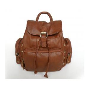 China Wholesale Price Unique Style Vintage Tan Leather Backpack Shoulder Bag #3013B-1 wholesale