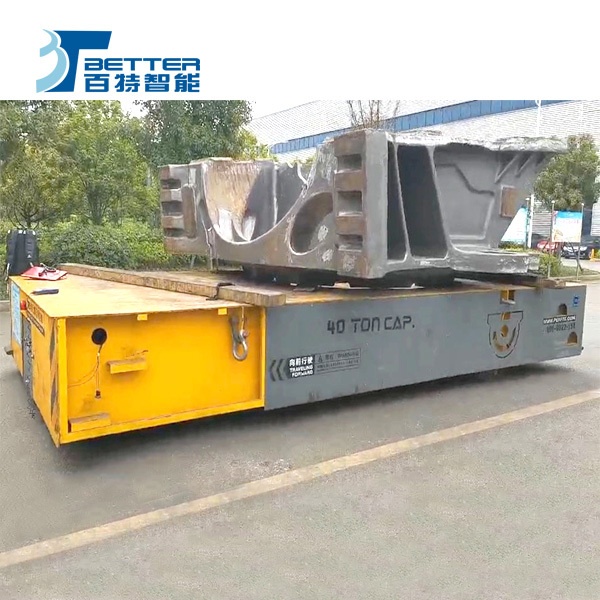 Battery Powered High Capacity Trackless Transfer Cart for Die Plant Cargo Handling