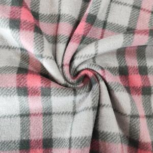 La tela escocesa imprimió la obra clásica micro de la tela del paño grueso y suave polar para las bufandas que los guantes se visten