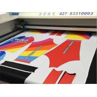 China Vision Camera Laser Cutting Machine For Sublimation Printed Baseball uniforms on sale