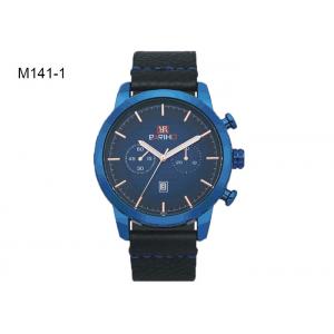 Wholesale Fashion Men's Quartz Watch Chinese Wristwatch Factory Leather Band M141