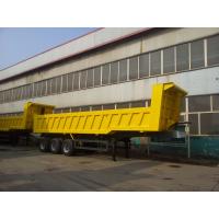 China Sinotruk Howo 40-60t Semi Dump Trailer With Side Guard And Electrical Opening Top Cover on sale